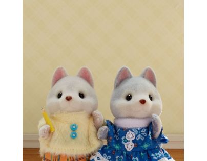 Sylvanian Families Tandemové kolo pro Husky sourozence