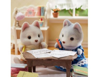 Sylvanian Families Tandemové kolo pro Husky sourozence