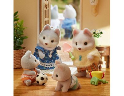 Sylvanian Families Tandemové kolo pro Husky sourozence