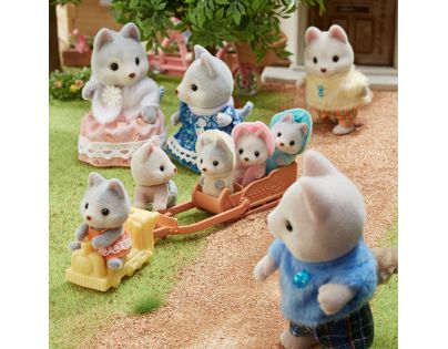 Sylvanian Families Tandemové kolo pro Husky sourozence