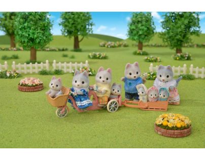 Sylvanian Families Tandemové kolo pro Husky sourozence