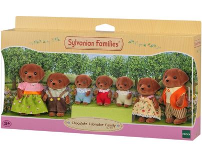 Sylvanian Families Velká rodina Chocolate labradorů