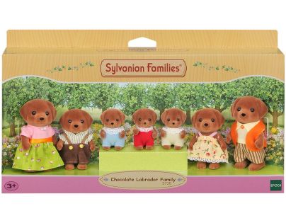 Sylvanian Families Velká rodina Chocolate labradorů