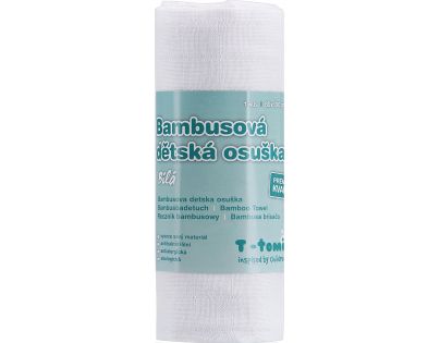 T-tomi Bambusová osuška 1 ks Bílá