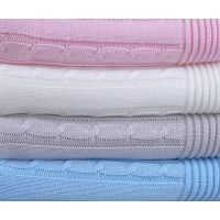 T-tomi Pletená deka, 1 ks, modrá 3
