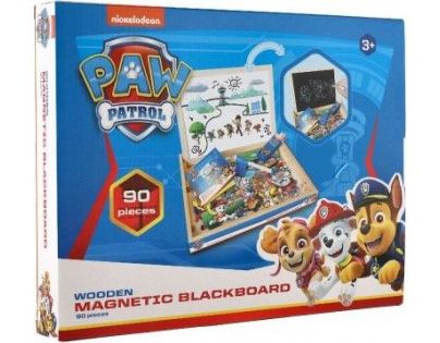 Teddies Tabule oboustranná magnetická s doplňky Tlapková patrola
