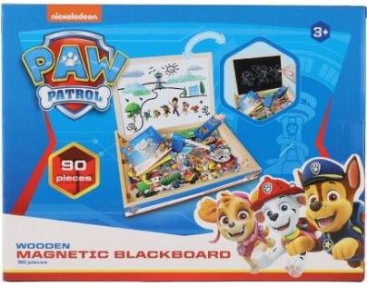 Teddies Tabule oboustranná magnetická s doplňky Tlapková patrola