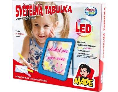 Made Tabulka LED svítící na baterie bílá