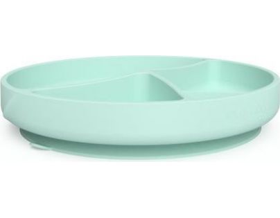 Everyday Baby Talíř silikon s přísavkou mint green