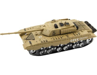 Tank plastový 28cm na baterie se světlem a zvukem béžový