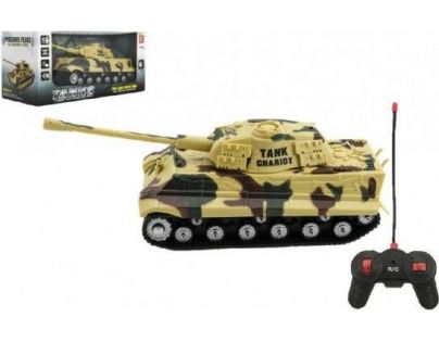 Tank RC PANTHER na dálkové ovládání plast 25cm Hnědý