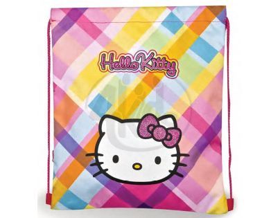 Target Taška na přezůvky Hello Kitty růžovo žlutý