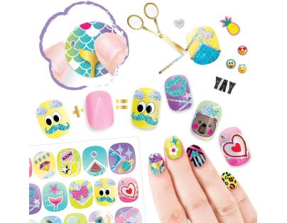 TASIA - Velká nehtová sada pro úpravu nehtů s třpytkami a prsteny