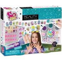 TASIA - Velká nehtová sada pro úpravu nehtů s třpytkami a prsteny