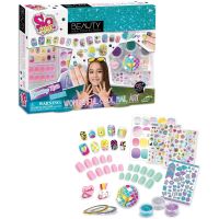 TASIA - Velká nehtová sada pro úpravu nehtů s třpytkami a prsteny 6