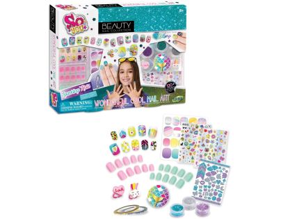 TASIA - Velká nehtová sada pro úpravu nehtů s třpytkami a prsteny