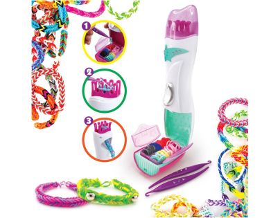 Tasia - Zaplétač na výrobu náramků z gumiček - 1800 ks bez latexu