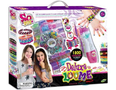 Tasia - Zaplétač na výrobu náramků z gumiček - 1800 ks bez latexu