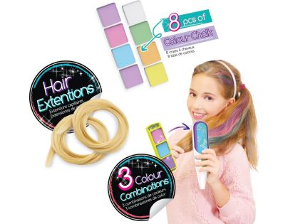 Tasia Deluxe vlasový salon - 8 barevných křid, barvící stroj