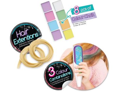 Tasia Deluxe vlasový salon - 8 barevných křid, barvící stroj