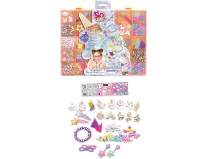 Tasia Sada na výrobu náramků a doplňků Jednorožec 350 ks