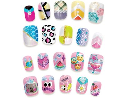 Tasia Stylová sada Nail Art s třpytkami a samolepkami