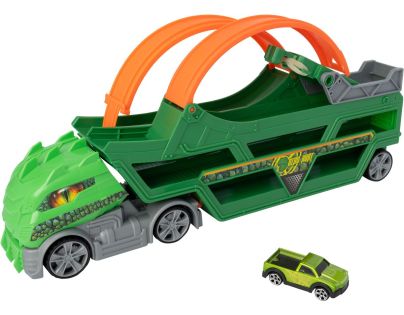 Teamsterz Dino přenosný transportér s 1 autíčkem a loopingem