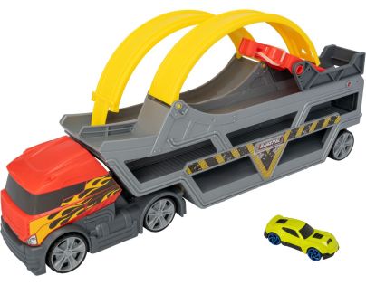 Teamsterz multifunkční transportér s 1 autíčkem a loopingem