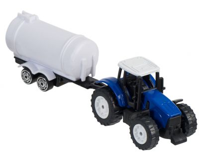 Teamsterz Traktor s valníkem - Modrý traktor s cisternou