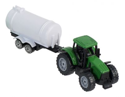 Teamsterz Traktor s valníkem - Zelený traktor s cisternou