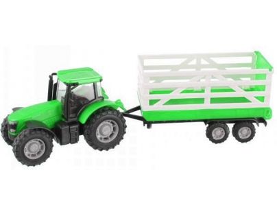 Teamsterz Traktor s valníkem - Zelený traktor s valníkem