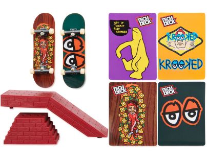 Tech Deck Fingerboard dvojbalení s překážkou Krooked