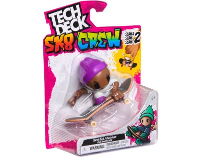 Tech Deck Sk8 Crew fingerboard s figurkou fialová čepice