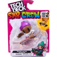 Tech Deck Sk8 Crew fingerboard s figurkou fialová čepice 5