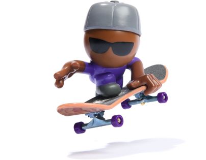Tech Deck Sk8 Crew fingerboard s figurkou šedivá kšiltovka