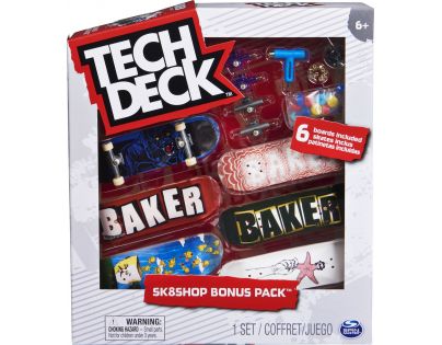 Tech Deck Skateshop 6 ks s příslušenstvím Baker