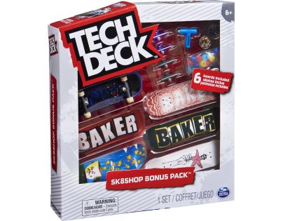 Tech Deck Skateshop 6 ks s příslušenstvím Baker
