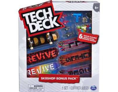 Tech Deck Skateshop 6 ks s příslušenstvím Revive