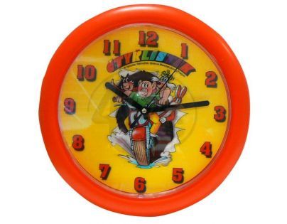 Teddies 00098327 - Hodiny 3D Čtyřlístek 25,5x3,1 cm v krabičce