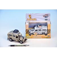 Kids Globe Auto Land Rover Safari kov na zpětné natažení se zvuky a světly 2