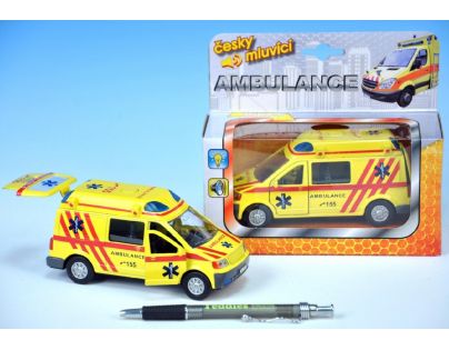 Auto ambulance česky mluvící 13 cm