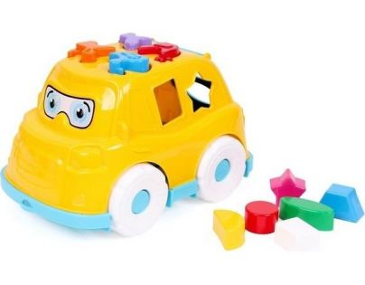 Auto vkládačka plastová žlutá