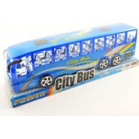 Autobus plast 36 cm na setrvačník Modrý 2