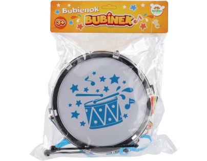 Teddies Buben Bubínek plast 23x10cm s popruhem a paličkami v sáčku - Poškozený obal