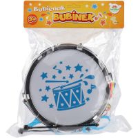 Teddies Buben Bubínek plast 23x10cm s popruhem a paličkami v sáčku 3