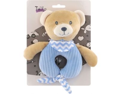 Teddies Chrastítko medvídek plyš 14 x 17 cm