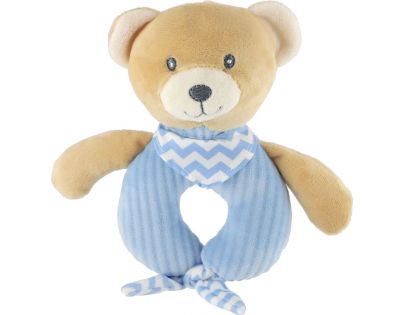 Teddies Chrastítko medvídek plyš 14 x 17 cm
