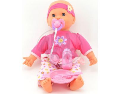 Dýchající panenka s doplňky - Růžové kalhoty