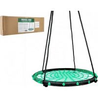 Houpací kruh s provazovým výpletem zelený 100 cm