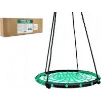 Houpací kruh s provazovým výpletem zelený 80 cm